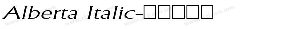 Alberta Italic字体转换